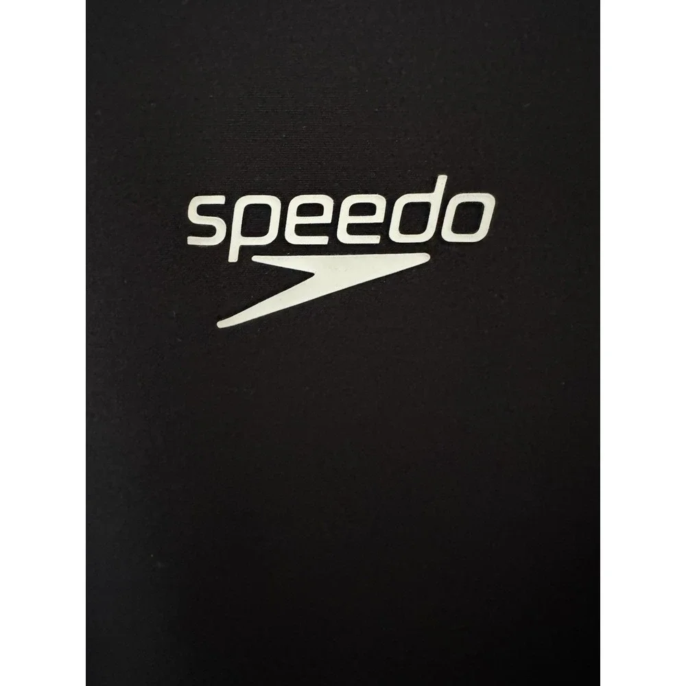 Speedo‎ Men's Boom Force Stretch Warm Up Swim Jacket Black Off White Size Large